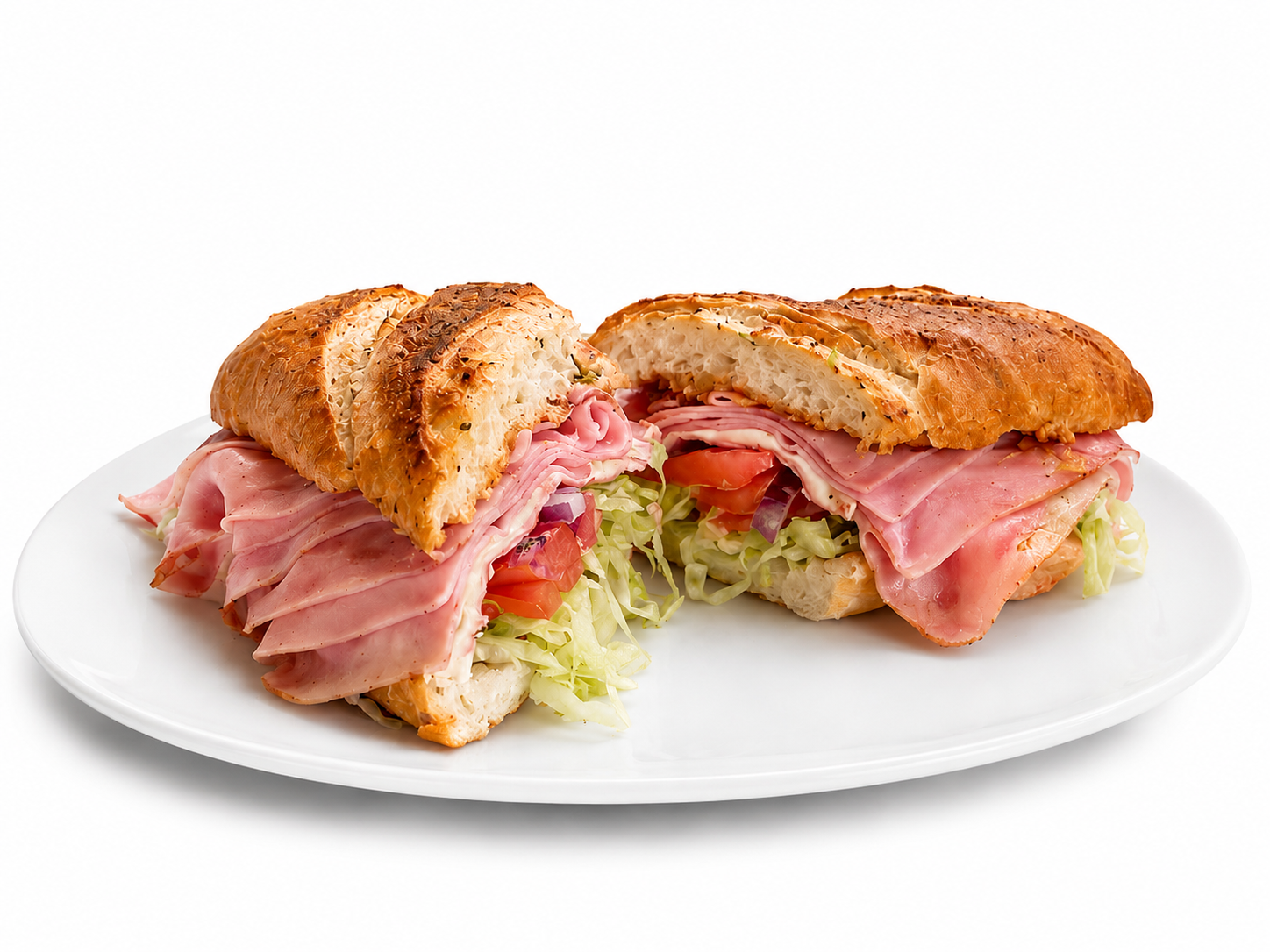 Baguette de jamón de pavo